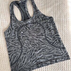 Lululemon Swiftly Tech Racerback 2.0 Tank Top Race Primal Clash Black Grey (size
